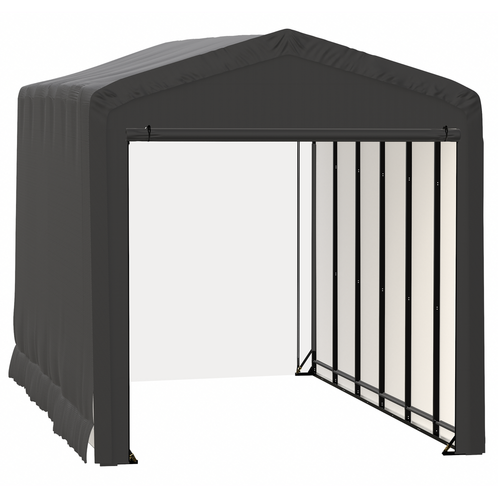 Shelterlogic Sheltertube Wind And Snow-Load Rated Garage, 14 x 27 x 16 Ft.