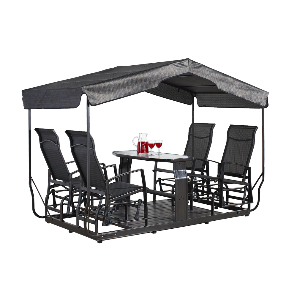Sojag Houston 4-Seater Garden Glider In Brown