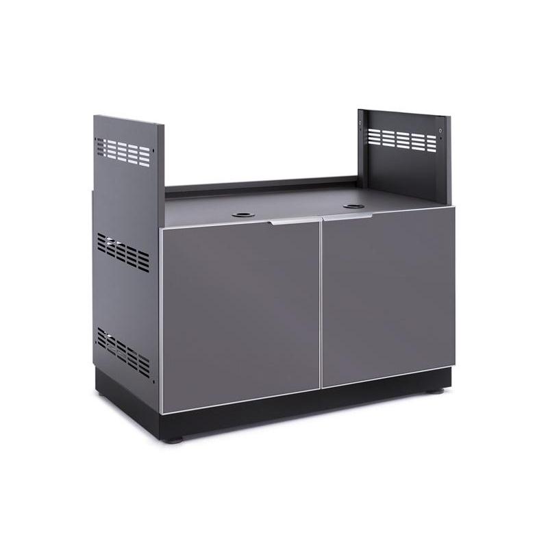 Newage Products Outdoor Kitchen Aluminum Slate Grey Glass  40" Gas Grill Cabinet