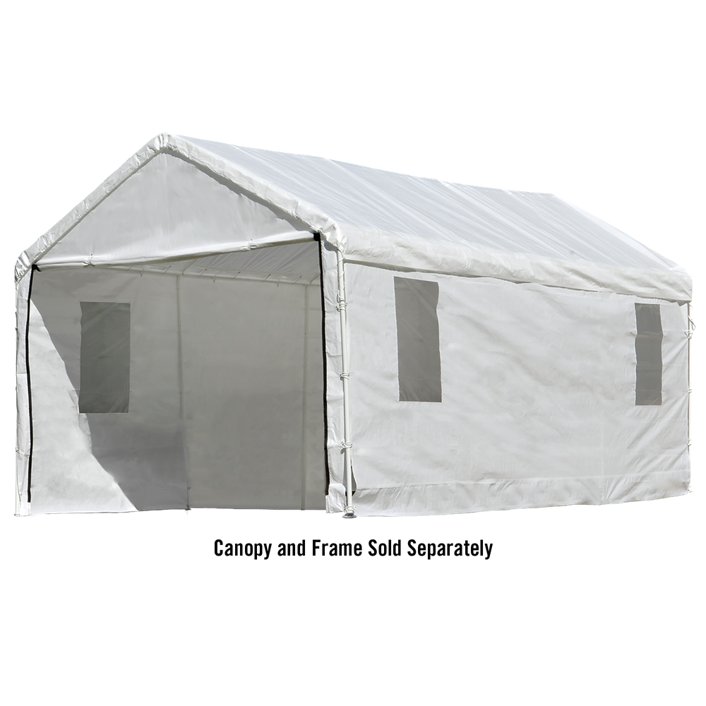 Shelterlogic Maxap Canopy Enclosure Kit With Windows 10 x 20 Ft. In White